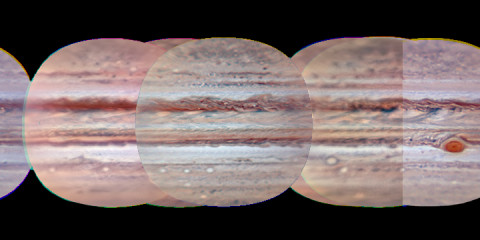 Cylindrical Map of Jupiter