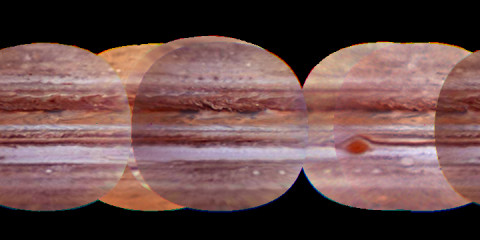 Cylindrical Map of Jupiter